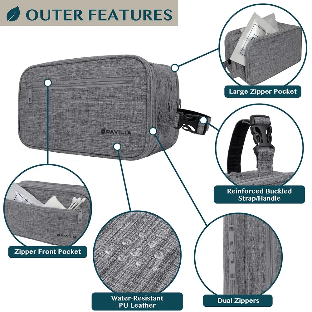 Men's Modern Dopp Kit Toiletry Bag