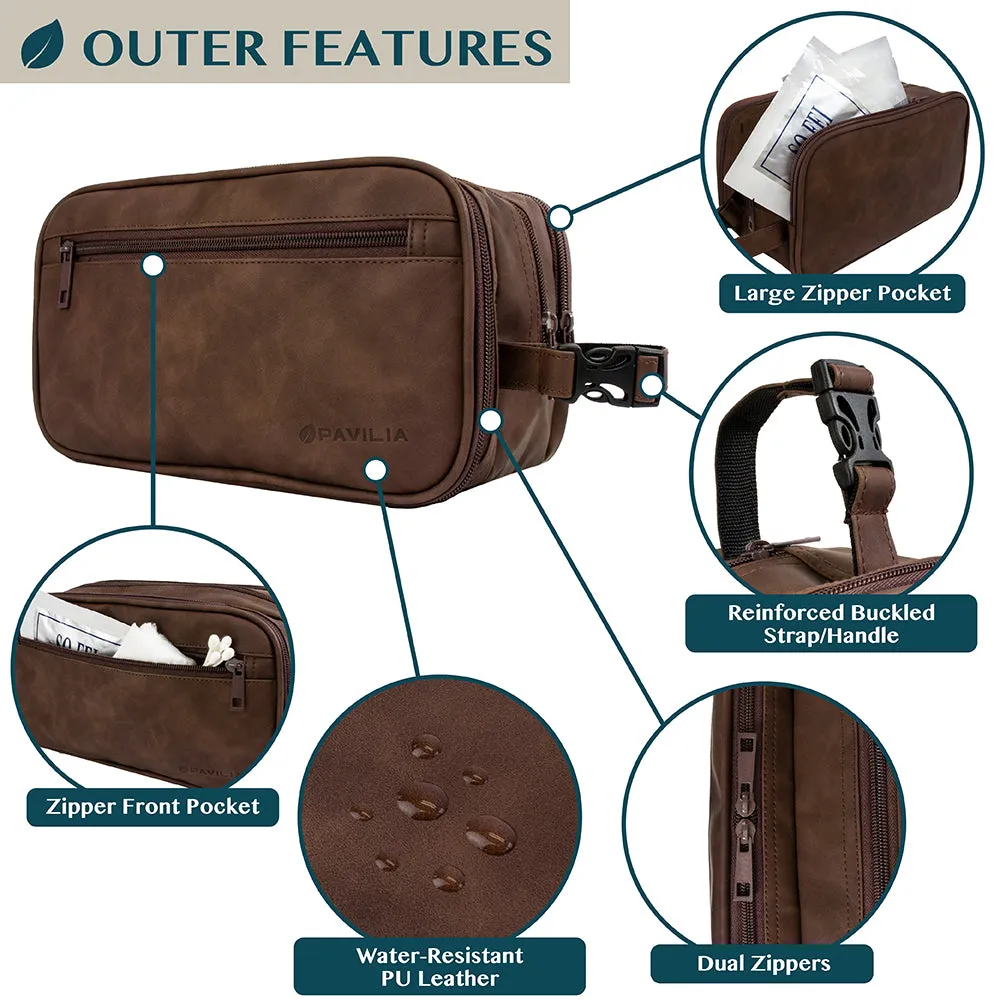 Men's Modern Dopp Kit Toiletry Bag