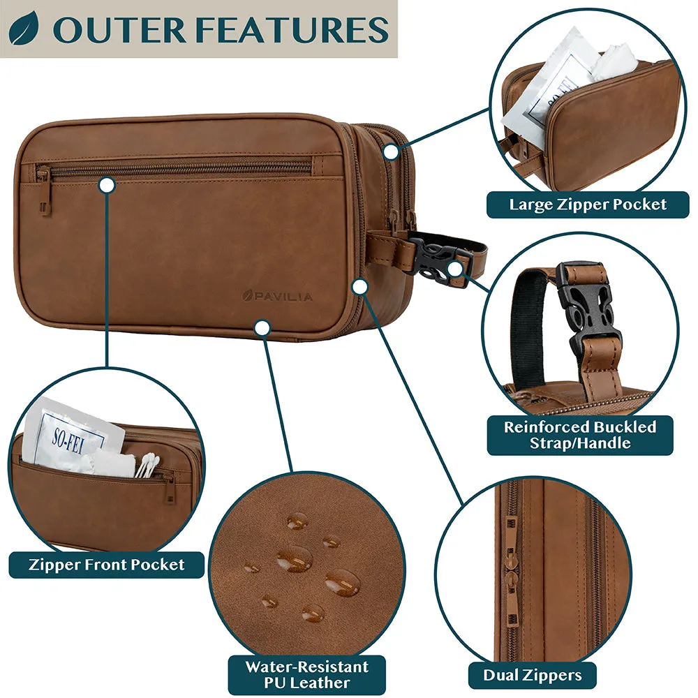 Men's Modern Dopp Kit Toiletry Bag