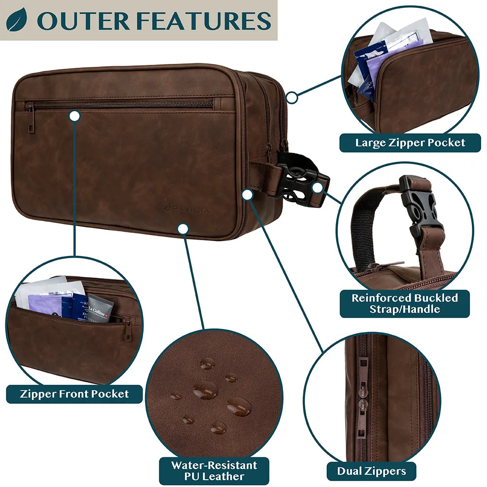 Men's Modern Dopp Kit Toiletry Bag