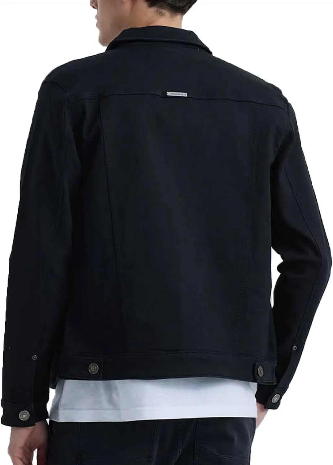 Mens Rugged Wear Button Down Denim Jacket Fashion, Classic Long Sleeve Jean Jacket