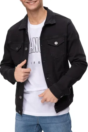 Mens Rugged Wear Button Down Denim Jacket Fashion, Classic Long Sleeve Jean Jacket