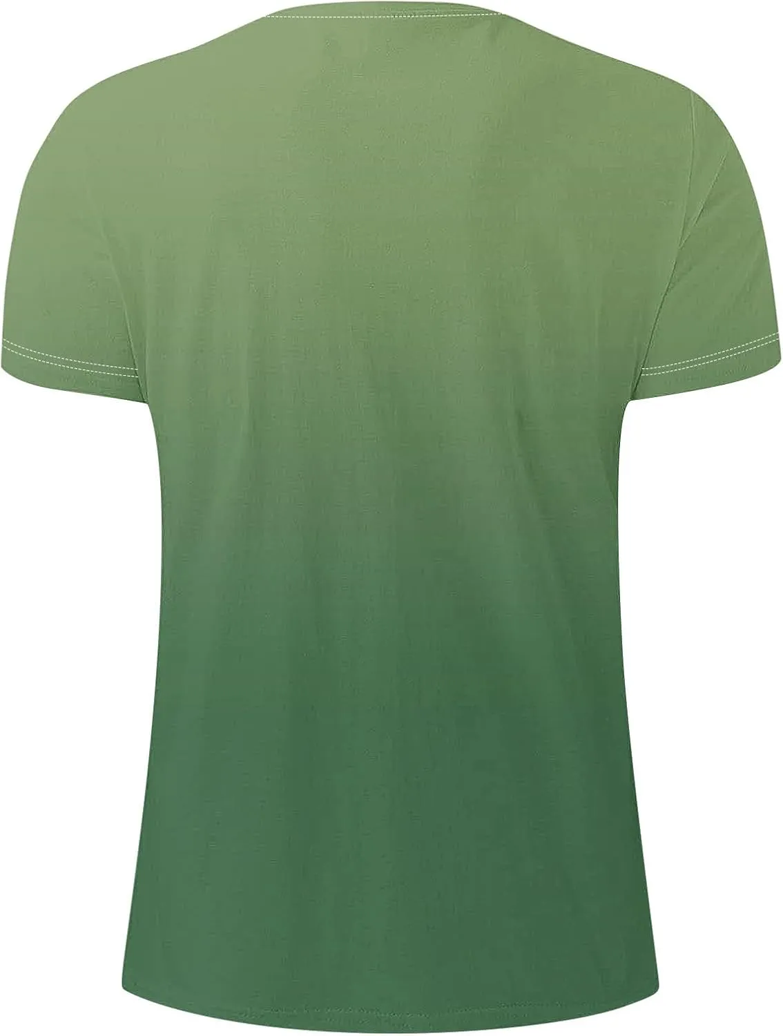 Mens Summer Shirt Causal Short Sleeve Gradient Color Fashion Top Lightweight Crewneck Shirts Gym Workout Pullover