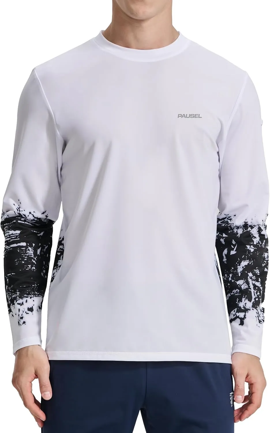 Men's Sun Protection Long Sleeve Swim Shirts Quick Dry Rash Guard Lightweight UPF 50  Fishing Hiking Beach UV Shirt