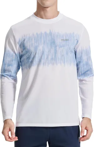 Men's Sun Protection Long Sleeve Swim Shirts Quick Dry Rash Guard Lightweight UPF 50  Fishing Hiking Beach UV Shirt