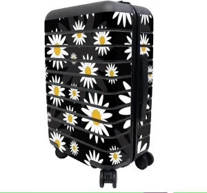 MightySkins Skin Compatible with Away The Carry-On Suitcase - Daisies | Protective, Durable, and Unique Vinyl Decal wrap Cover | Easy to Apply, Remove, and Change Styles | Made in The USA