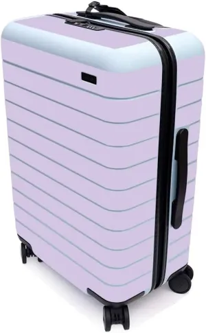 MightySkins Skin for Away The Bigger Carry-On Suitcase - Solid Lilac | Protective, Durable, and Unique Vinyl Decal wrap Cover | Easy to Apply, Remove, and Change Styles | Made in The USA