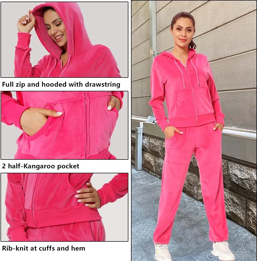 MINANUO Tracksuit 2 Pieces Joggers Outfits for Women Jogging Sweatsuits Set