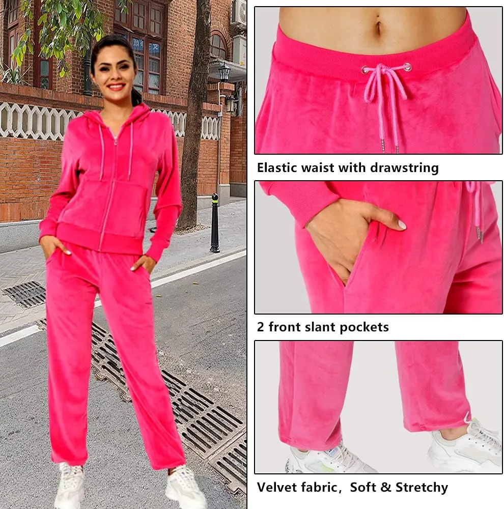 MINANUO Tracksuit 2 Pieces Joggers Outfits for Women Jogging Sweatsuits Set