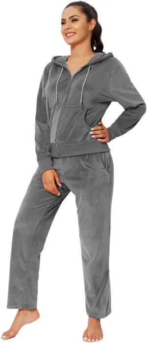 MINANUO Tracksuit 2 Pieces Joggers Outfits for Women Jogging Sweatsuits Set