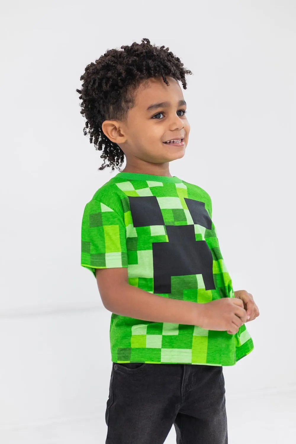 Minecraft Mobs Skeleton Enderman 3 Pack T-Shirts Little Kid to Big Kid