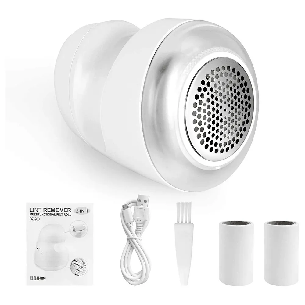 Mini Portable Lint Removers Dual Use 3-Leaf Cutter Head 400Mah USB Charging Efficient Clothes Fabric Shaver