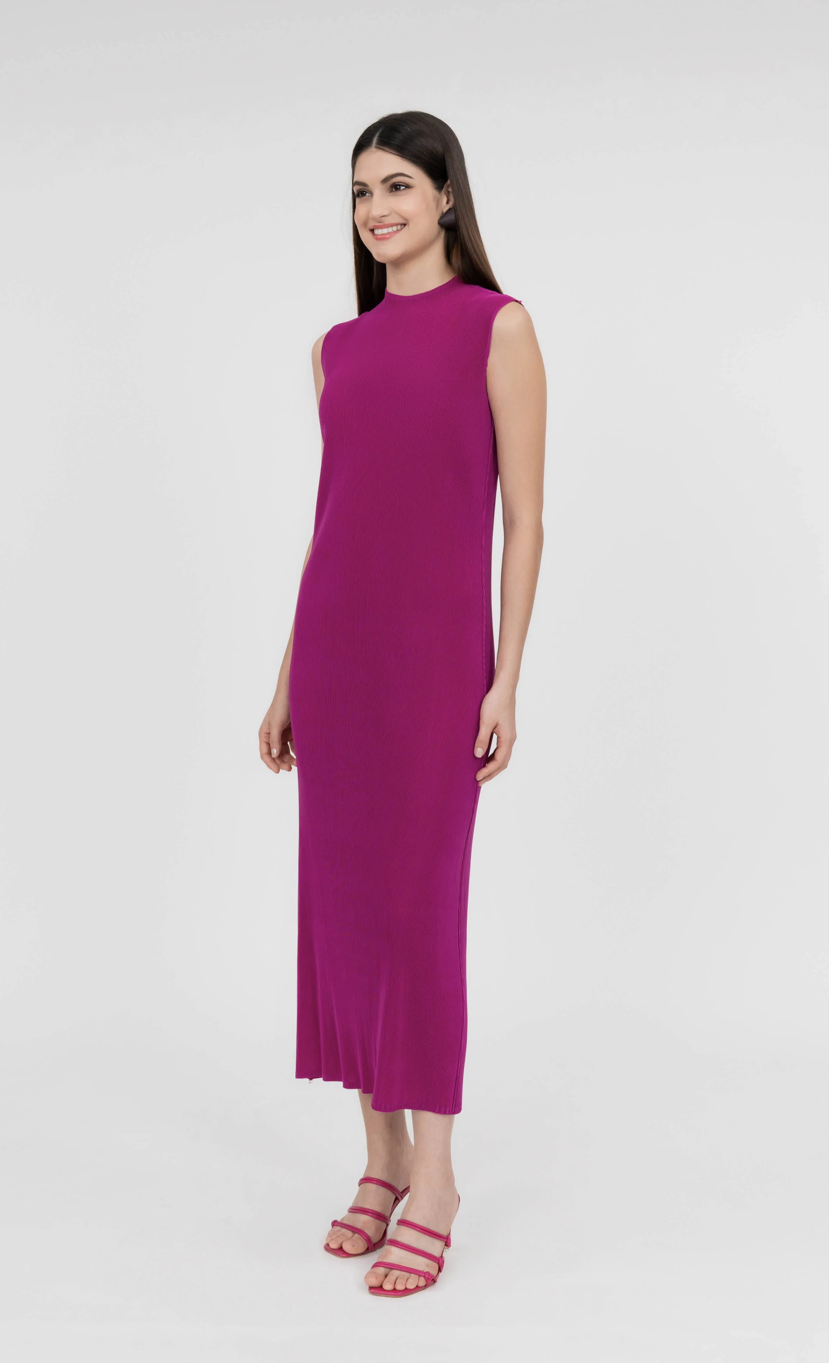Miss Charm Dress in Magenta
