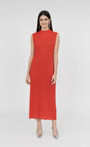 Miss Charm Dress in Tangerine