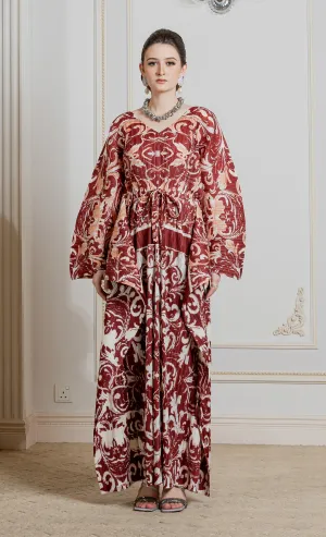 Miss Muse Caftan in Brick