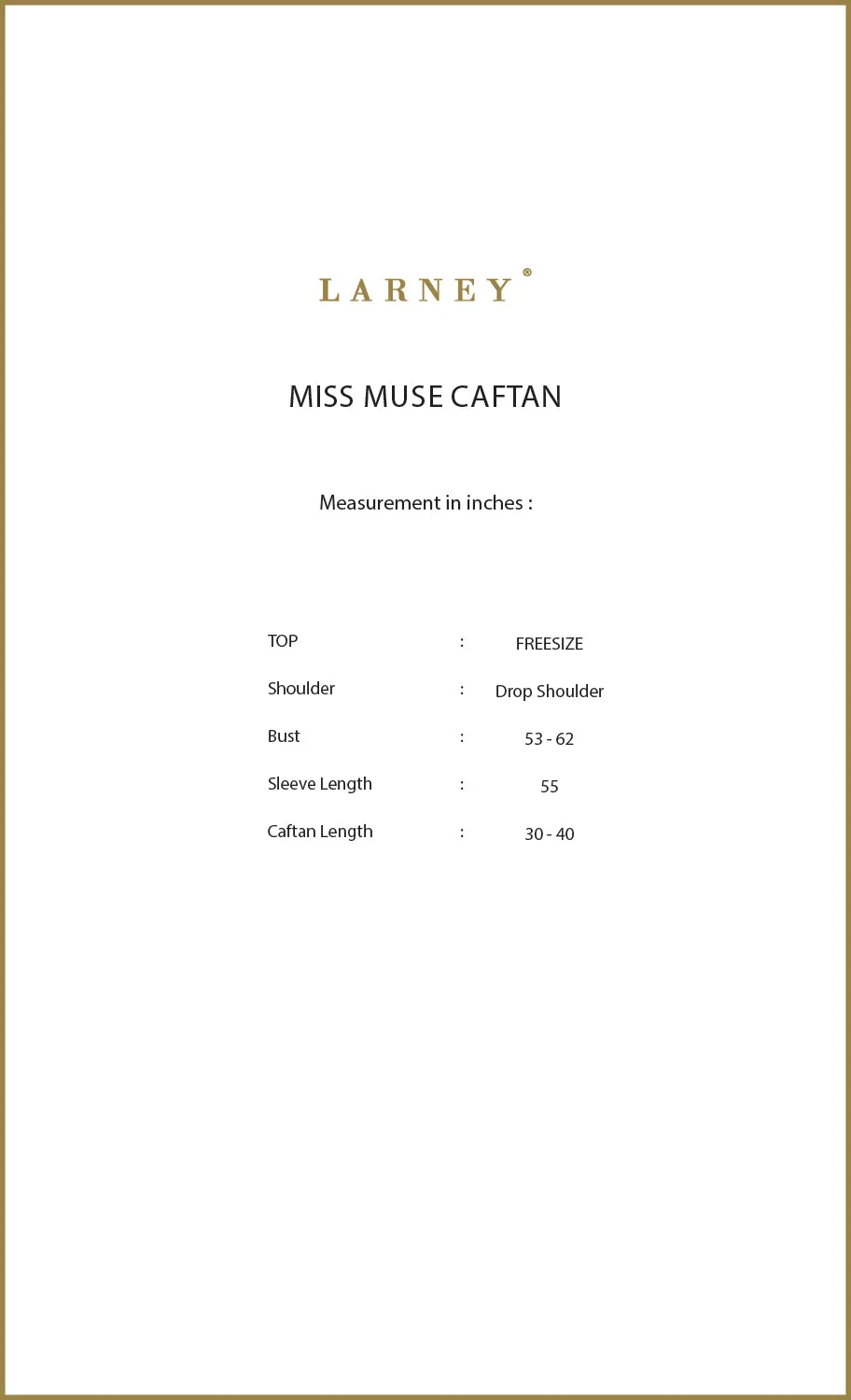 Miss Muse Caftan in Brick