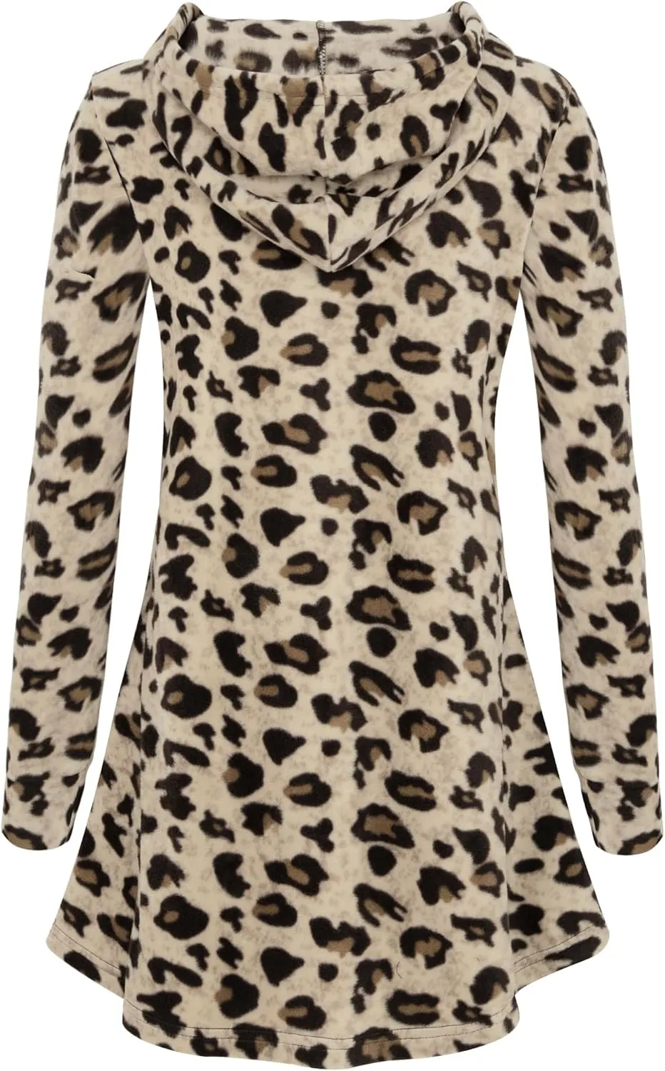 Miusey Womens Zip Up Long Hoodie Jacket Lightweight Tunic Sweatshirt Open Front Cardigan