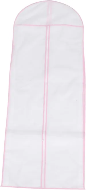 Mobestech 1Pc Wedding Gown Protective Storage Bag Non Woven Garment Cover Dust Dress Pouch for Long Term Storage and Display for Wedding Dresses