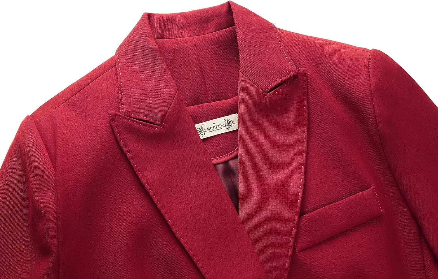 MODFUL Pant Suits for Women Business Suit Set 2 Piece Slim Fit Blazer Jacket One Button Formal Suit
