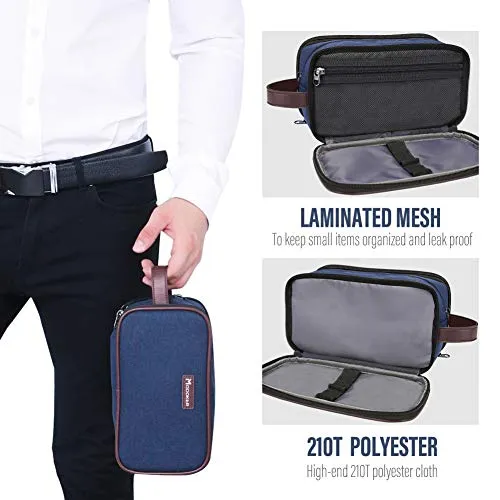 Modoker Bag Easy Organization Travel Toiletry Bag for Men or Women(BLUE)
