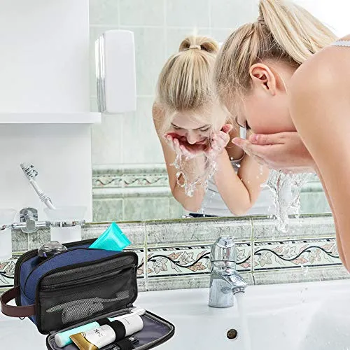 Modoker Bag Easy Organization Travel Toiletry Bag for Men or Women(BLUE)