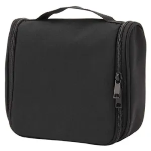 Muji Polyester Hanging Travel Case, 16 cm Width x 19 cm Depth x 6 cm Height, Black