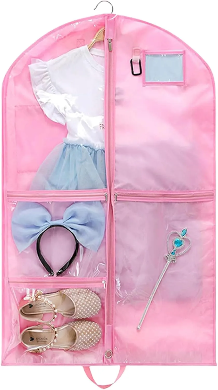 Multipurpose Dance Outfit Preservation Case Suit Storage Bag with Zippered Compartments Garment