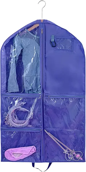 Multipurpose Dance Outfit Preservation Case Suit Storage Bag with Zippered Compartments Garment