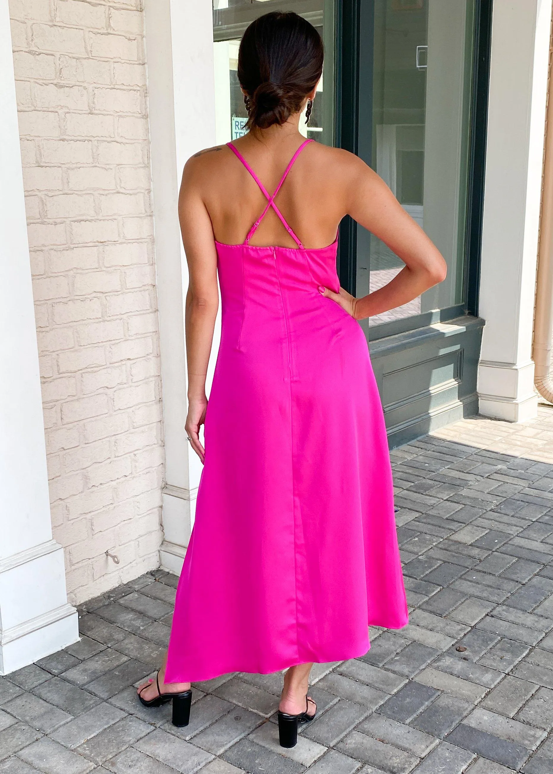 Nanci Strappy Asymmetrical Dress