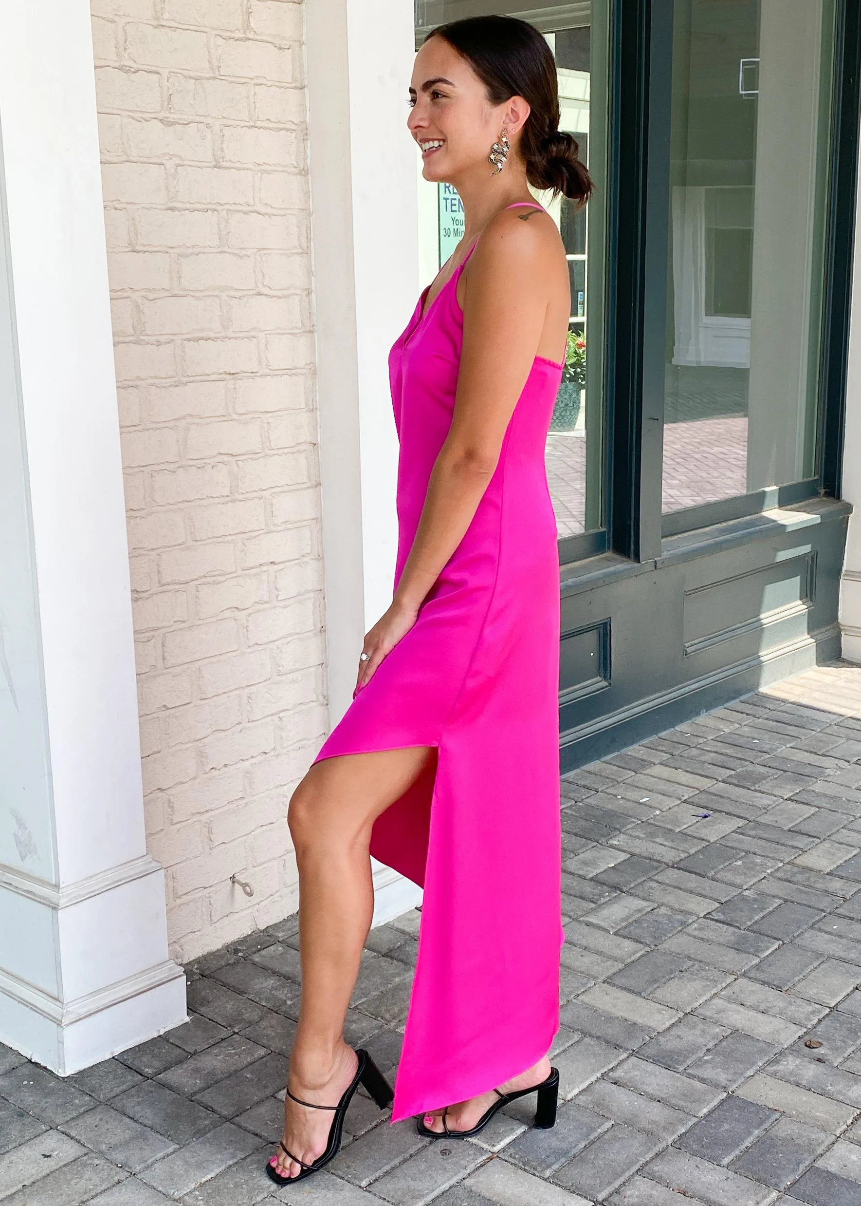 Nanci Strappy Asymmetrical Dress