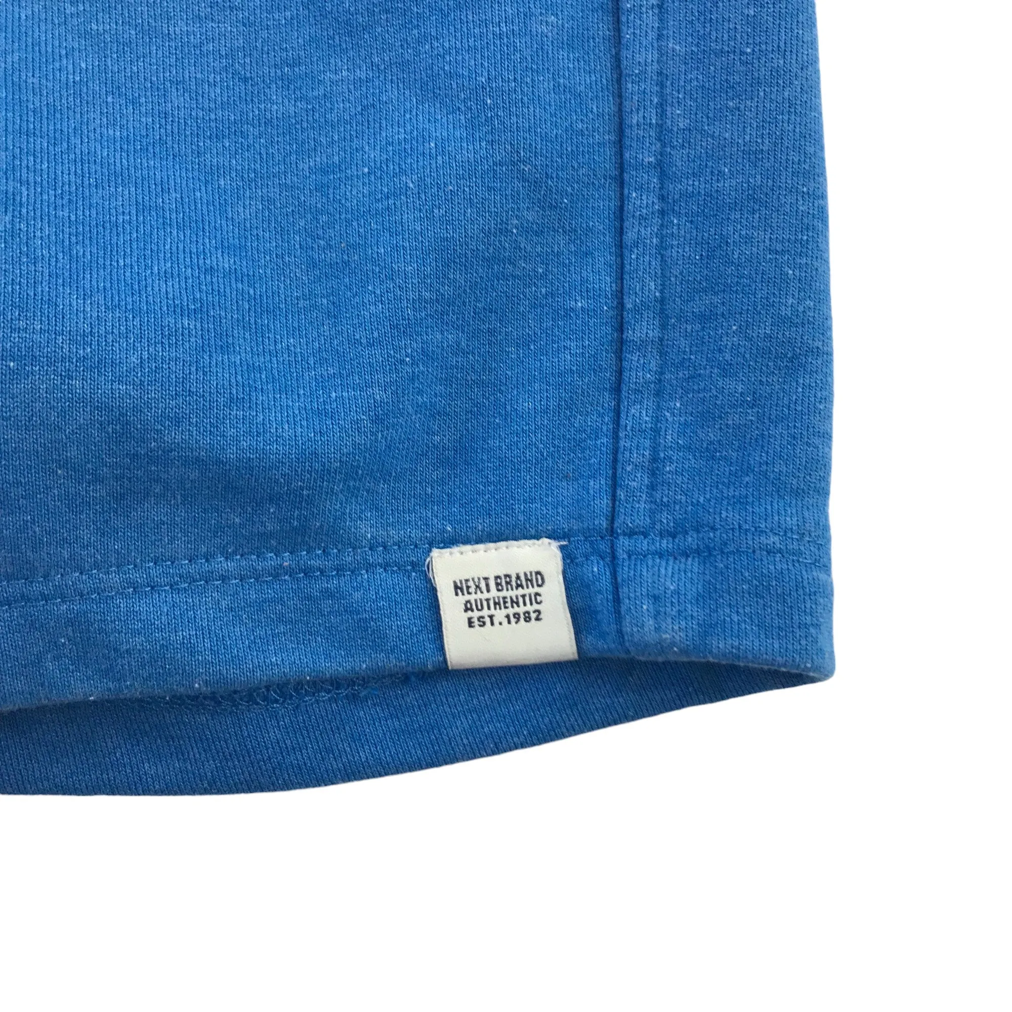 Next Shorts Age 7 Blue Jersey Relaxed Fit