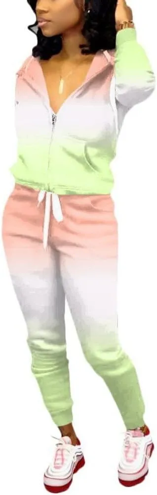 Nimsruc Two Piece Outfits For Women Casual Tracksuit