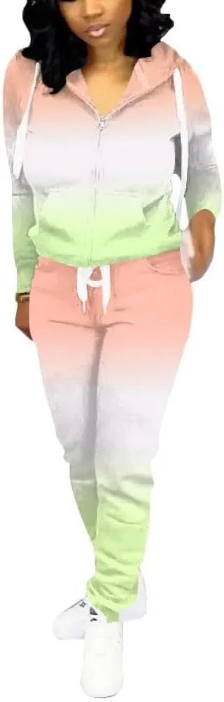 Nimsruc Two Piece Outfits For Women Casual Tracksuit