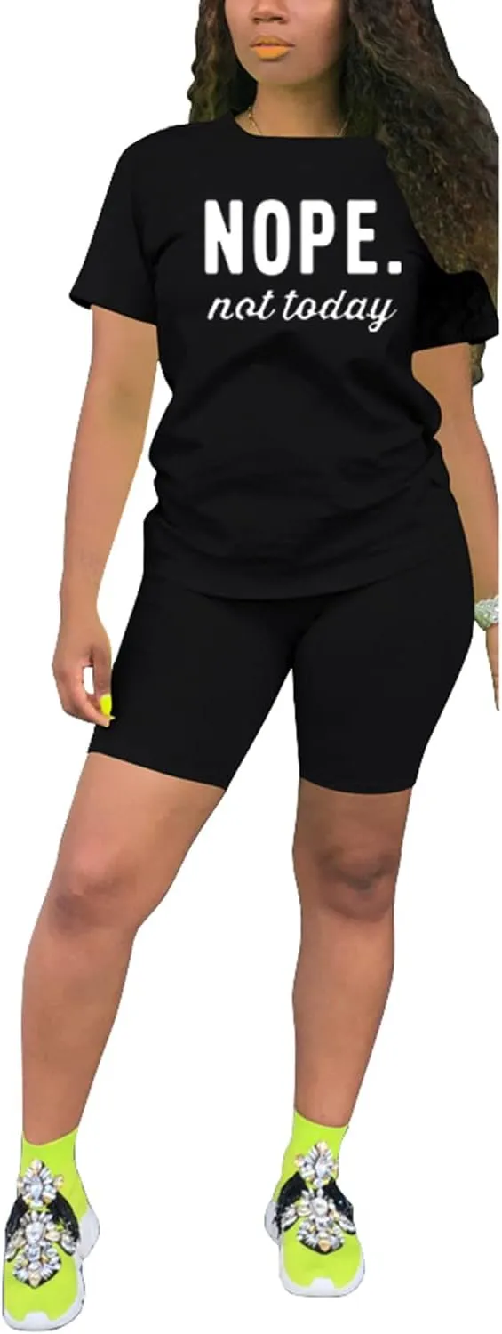 Nimsruc Two Piece Outfits For Women Summer Sweatsuits