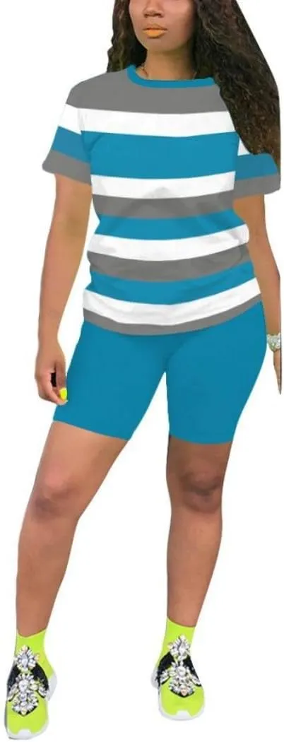 Nimsruc Two Piece Outfits For Women Summer Sweatsuits
