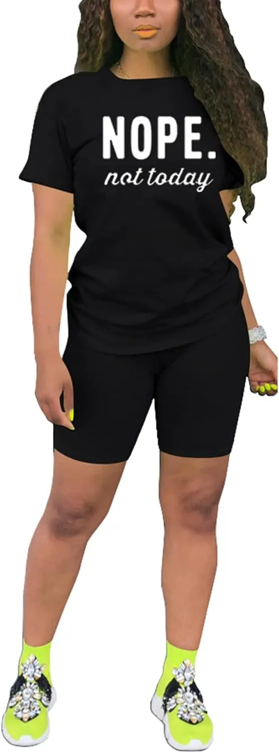 Nimsruc Two Piece Outfits For Women Summer Sweatsuits