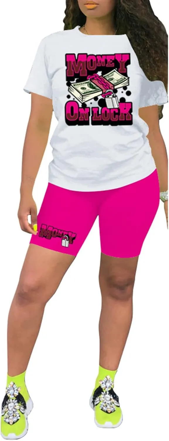 Nimsruc Two Piece Outfits For Women Summer Sweatsuits