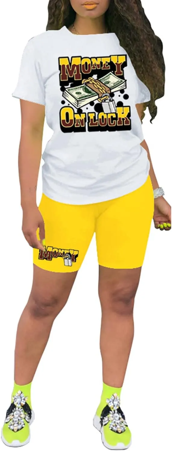 Nimsruc Two Piece Outfits For Women Summer Sweatsuits