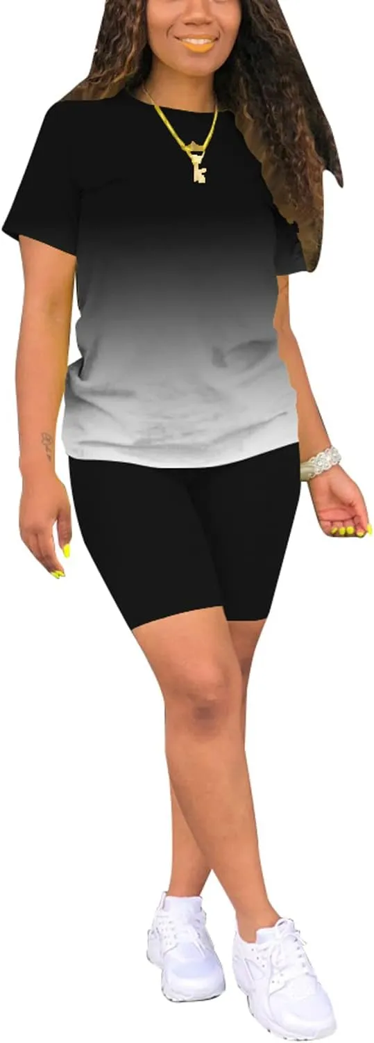 Nimsruc Two Piece Outfits For Women Summer Sweatsuits
