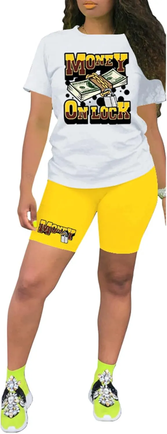 Nimsruc Two Piece Outfits For Women Summer Sweatsuits