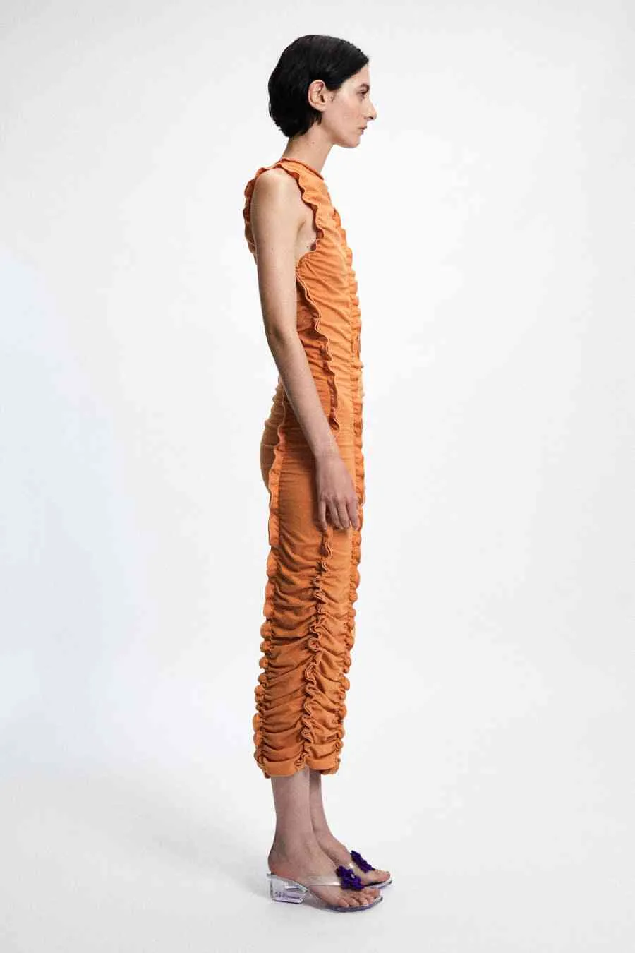 Nogata Multiruffle Knit Dress