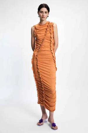 Nogata Multiruffle Knit Dress