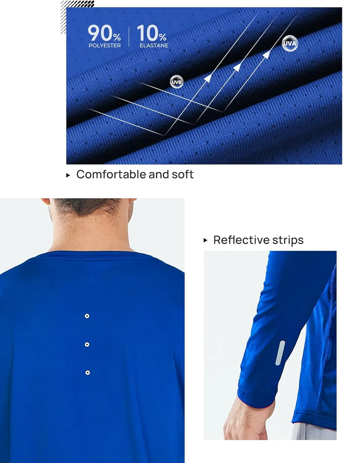 NORTHYARD Men's Sun Protection UPF 50  Shirts UV Rash Guard Long Sleeve Swim Fishing Running Shirt Workout Athletic Hiking