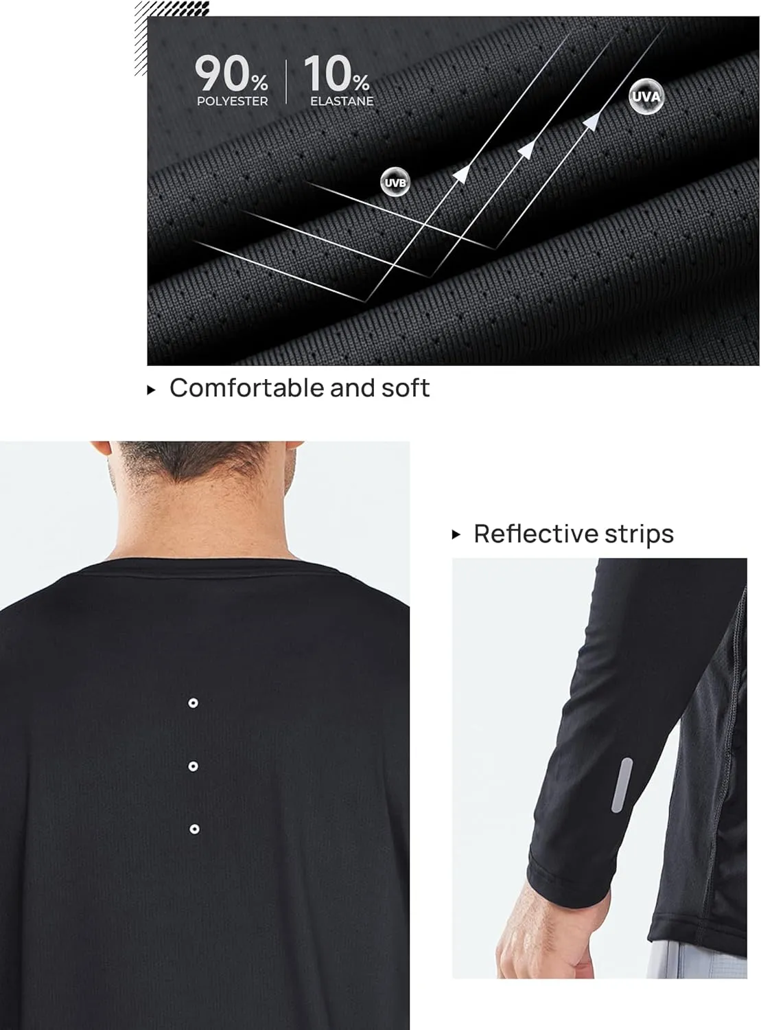 NORTHYARD Men's Sun Protection UPF 50  Shirts UV Rash Guard Long Sleeve Swim Fishing Running Shirt Workout Athletic Hiking