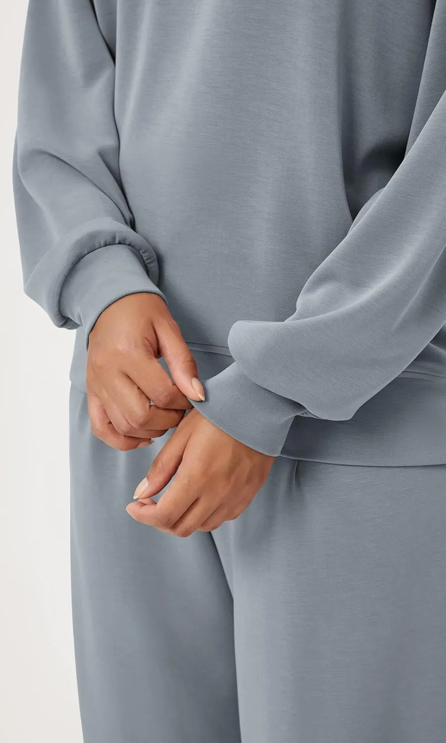 ODODOS Modal Soft Oversized Sweatshirts for Women Crew Neck Long Sleeve Relaxed Pullover Tops