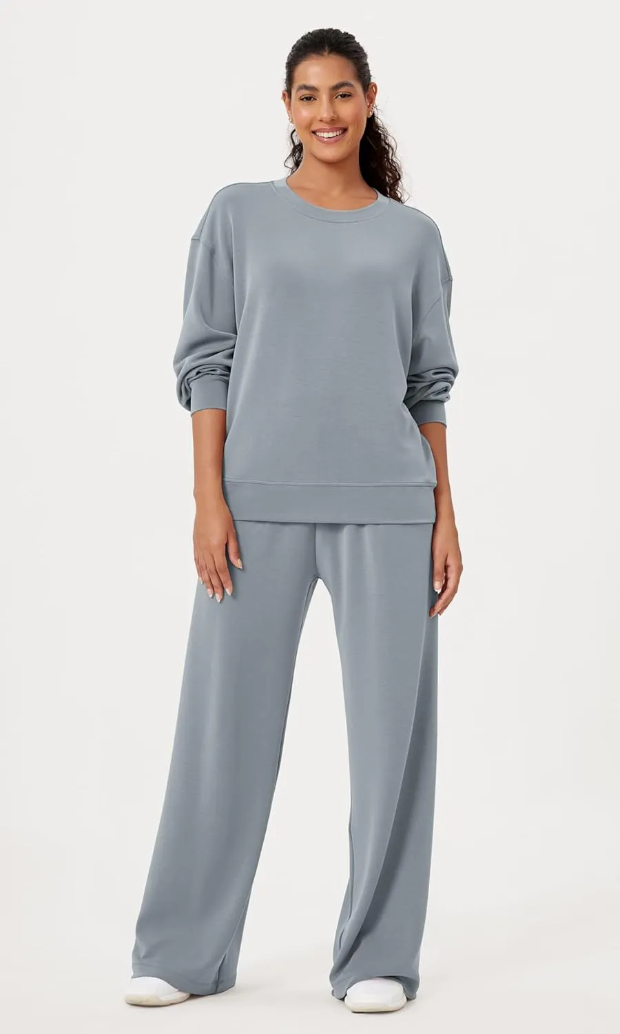 ODODOS Modal Soft Oversized Sweatshirts for Women Crew Neck Long Sleeve Relaxed Pullover Tops