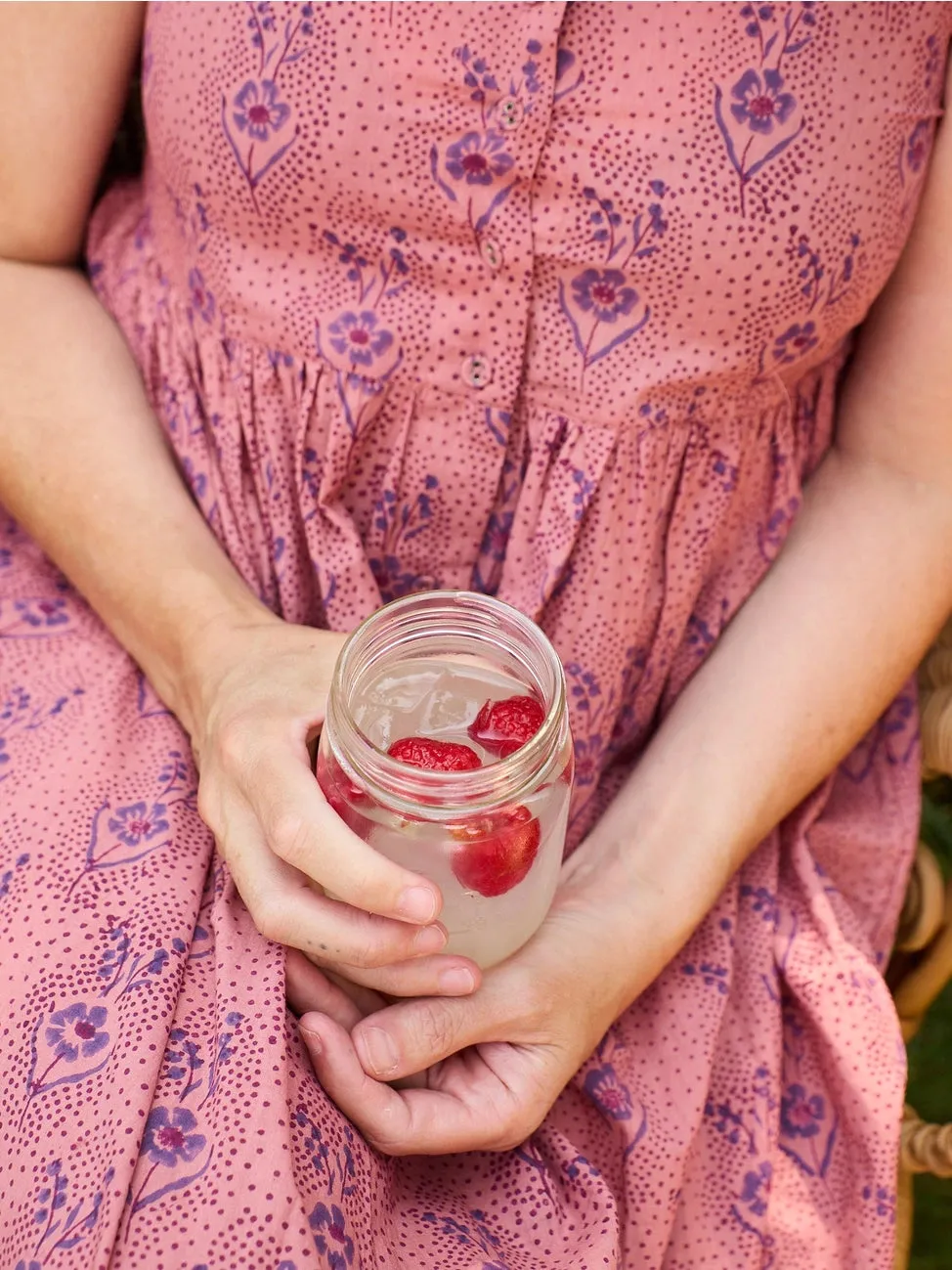 Olivia Midi Dress in Rose by Mata Traders