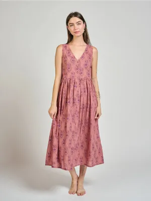 Olivia Midi Dress in Rose by Mata Traders