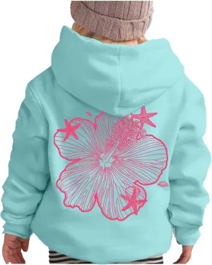 Palm Puff Hoodies For Kids Girls Cute Graphic Preppy Sweatshirt Teen Girls Oversized Y2K Hoodie Pullover with Pockets