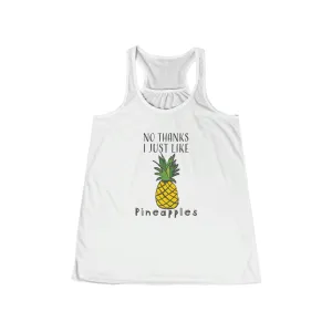Pineapple Funny Shirt - Women's Flowy Racerback Tank